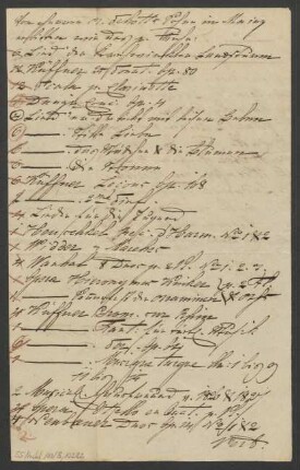 Bestellung diverser Musikalien : 21.03.1827