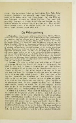 Die Völkerwanderung