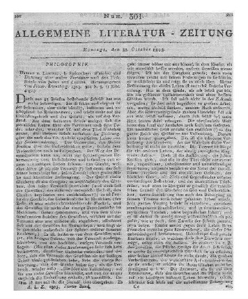 Untrügliche Mittel, glücklich in der Liebe und in der Ehe zu sein. Bremen: Seyffert 1803