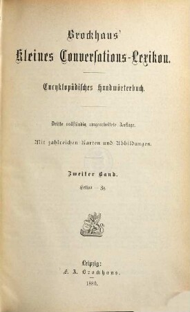 Brockhaus' Kleines Conversations-Lexikon : encyklopädisches Handwörterbuch. 2, Helios - Zz