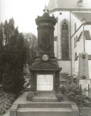 Grabmal für Jan Evangelista Purkyně : Grabmal für Jan Evangelista Purkyně (gestorben 1869). Prag-Vyšehrad, Friedhof Vyšehrad