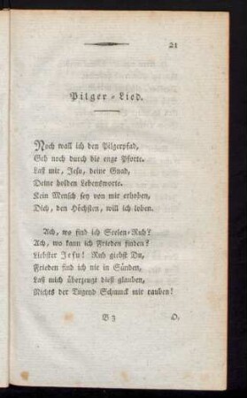 Pilger-Lied