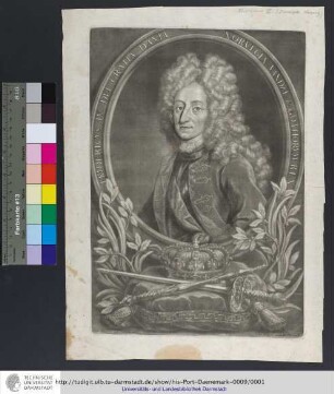 Fridericvs IV. Dei Gratia Daniæ Norvegiæ Vandal. & Gothorvm Rex / M. Hoyer ad vivum del. ; Chr. Weigel excudit Norimb.