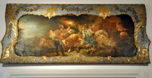 "Der Krieg". Supraporte mit originalem Rahmen