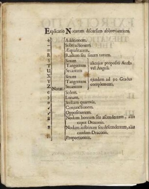 Explicatio Notarum discursum abbreviantium.