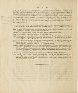 Artium Liberalium Discendarum Opportunitas