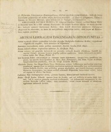 Artium Liberalium Discendarum Opportunitas