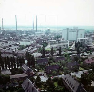 ORWO-Filmfabrik Wolfen : Blick von der Damaschkestraße Richtung Westen