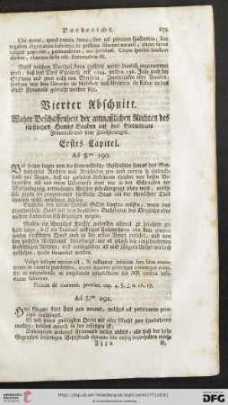 Vierter Abschnitt: Wahre Beschaffenheit der anmaßlichen Rechten des fuerstlichen Hauses Baaden [...]