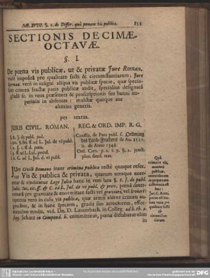 Sectionis Decimae-Octavae