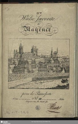 IVme Walse favorite de Mayence pour le Pianoforte