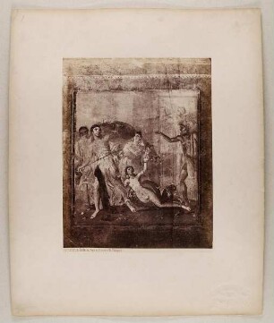 No. 1232. Achille in Sciro. Fresco di Pompei
