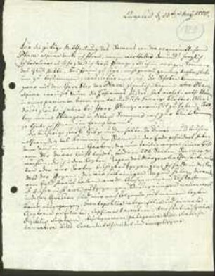 Brief von Albrecht Wilhelm Roth an Friedrich Julius Voigt