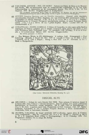 Drucke, alte (Nr. 69-111)