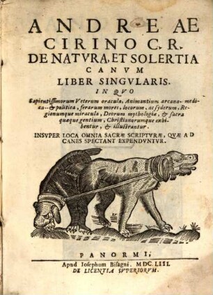De natura et Solertia Canum