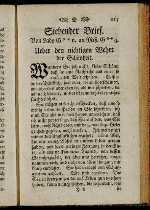 Siebender Brief.