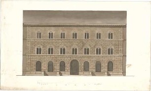 Zocher, Ernst; Architektonische Entwürfe - Aufriss