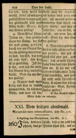 XXI. Vom heiligen abendmahl