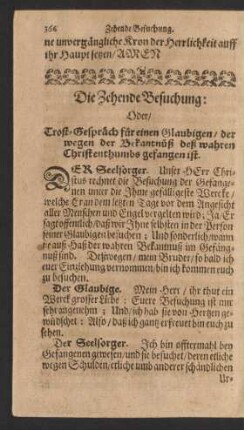 Die Zehende Besuchung: