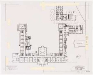 Evangelisches Diakonissenkrankenhaus Bethanien, Berlin-Kreuzberg Umbau. Hauptgebäude: Erdgeschoss Zielplanung 1:500