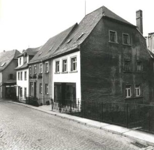 Colditz, Baderberg 12, 14. u. 16. Wohnhäuser (um 1800). Straßenansicht
