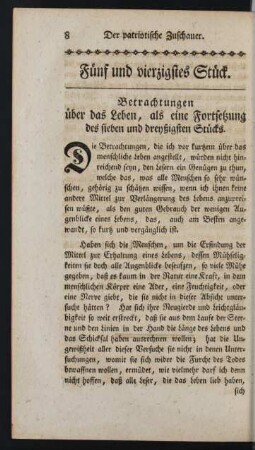 Fünf und vierzigstes Stück