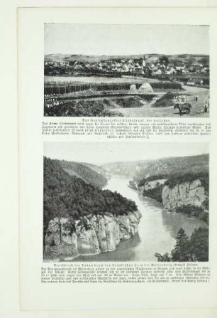 Durchbruch der Donau durch den Fränkischen Jura bei Weltenburg oberhalb Kelheim