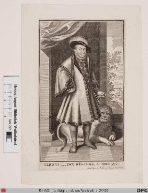 Bildnis Ulrich, Herzog von Württemberg (reg. 1498(1503)-1519 u. 1534-50)