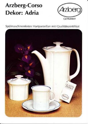 Produktprospekt "Arzberg-Corso / Dekor: Adria"