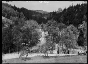 Kriebstein, Blick auf das Gasthaus Lochmühle