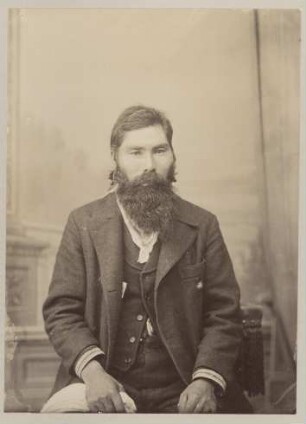 Mann der Ainu (Sammlung Bronislaw Pilsudski, 1887-1905)