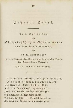 Johanna Sebus.