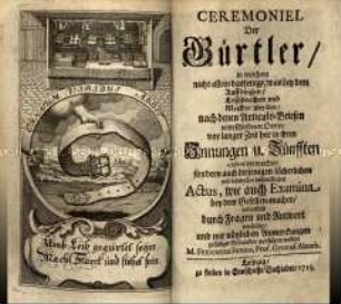 Geschichte und Privilegien der Zunft der Gürtler
