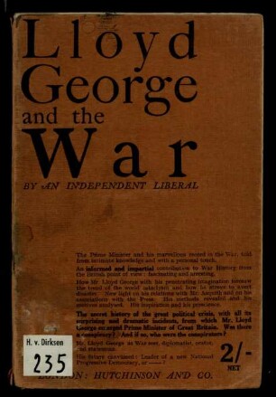 Lloyd George and the war