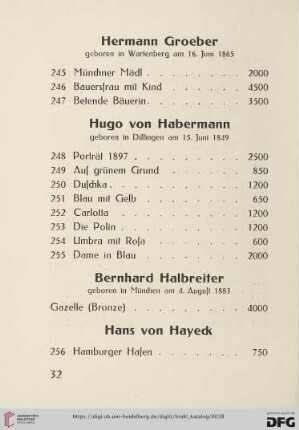 Hugo von Habermann (Nr.248-255)