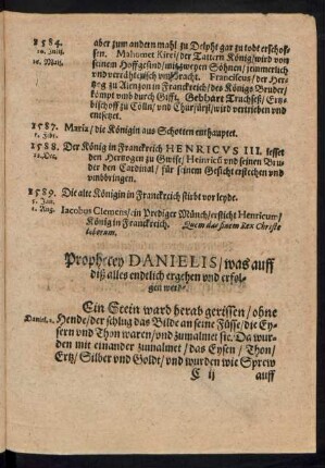 Prophecey Danielis/ was auff diß alles endtlich ergehen und erfolgen werd.