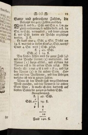 93-115, Ganze und gebrochene Zahlen, die Anfangs wie ganze Zahlen aussehen.
