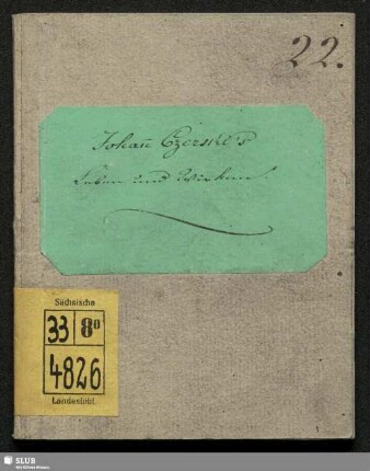 Johann Czerski's, des Stifters der ersten christlich-apostolisch-katholischen Gemeinde zu Schneidemühl, Leben und Wirken : Mit den Beilagen: Czerski's Urtheil über die Ehe; Glaubensbekenntniß der christlich-apostolisch-katholischen Gemeinde zu Schneidemühl; allgemeine (auf dem ersten Concile zu Leipzig im März 1845 festgestellte) Grundsätze und Bestimmungen der deutsch-Katholischen Kirche; Excommunicationsdecret für Czerski; Ein Beitrag zur Geschichte der Gegenwart