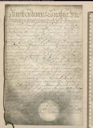 Pachtung des Paderborner Meyerhofes durch Bern. Hanenbrück.