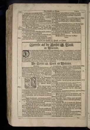 Vorrede auf die Epistel S. Pauli, an Philemon.