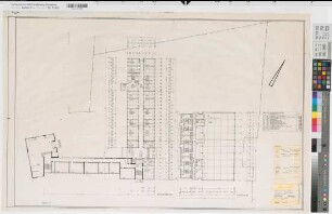 Soest (Soest) 2. Erweiterung des Archigymnasiums Grundriß Erdgeschoß und Turnhalle 1974 1 : 200 63 x 96 Zeichnung Hochbauamt Soest
