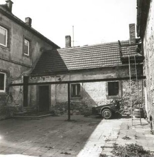 Cossebaude-Gohlis, Elbstraße 3. Gehöft (1864). Zwischengebäude im Hof