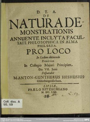 De natura demonstrationis