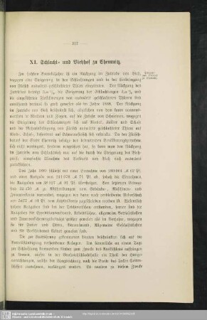 XI. Schlacht- und Viehhof zu Chemnitz
