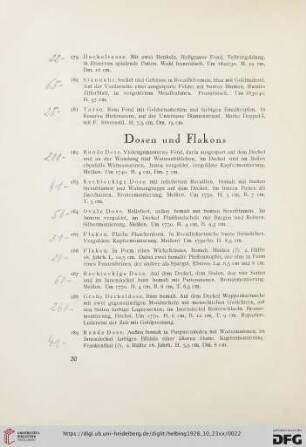 Dosen und Flakons (Nr. 182-203)