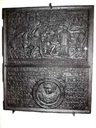 Ofenplatte "Barmherziger Samariter"
