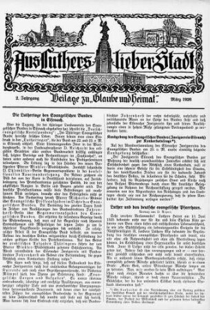 Kundgebung des Evangelischen Bundes (Zweigverein Eisenach) zur Konkordatsfrage