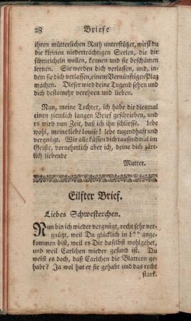 Eilfter Brief - Der Zwanzigste Brief.