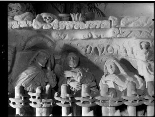 Hochsal Gottesackerkapelle Sankt Anna Ölberg von Michael Labengir (um 1577) Teilansicht schlafende Jünger