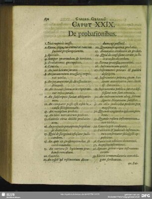 Caput XXIX. De probationibus